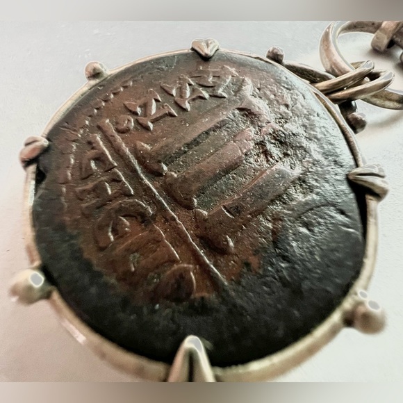 Ancient Artifact coin necklace Constantinople Byzantine Roman Coin 578-582 A.D. - Picture 3 of 15